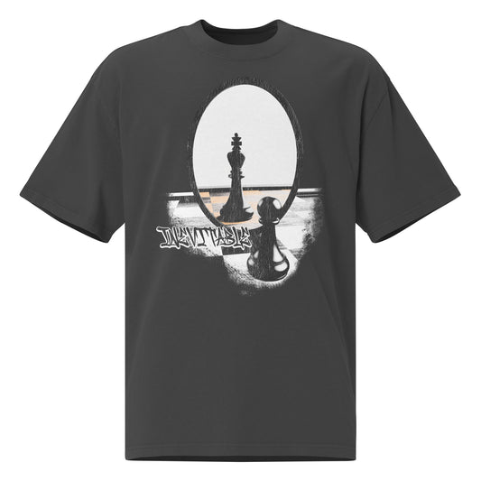 "inevitable" Oversized faded t-shirt
