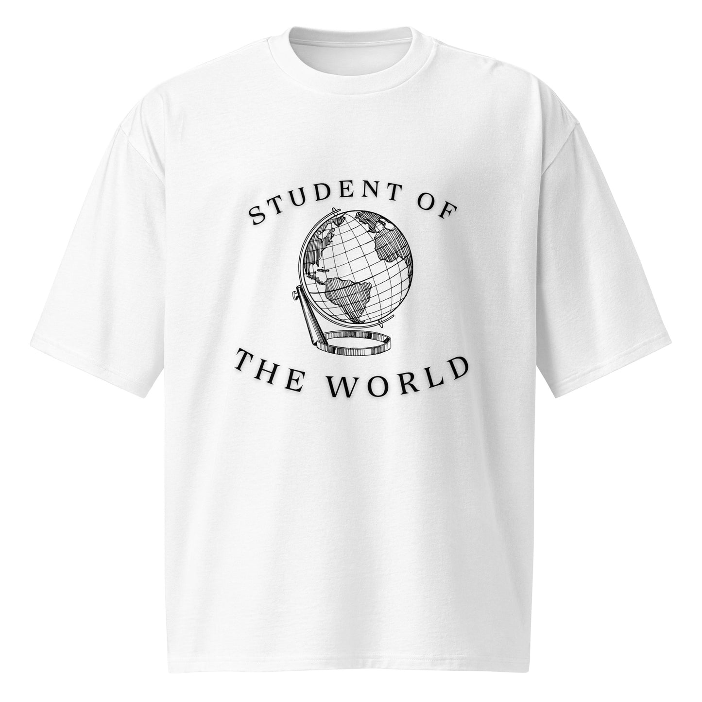 "student of the world" Oversized heavyweight t-shirt